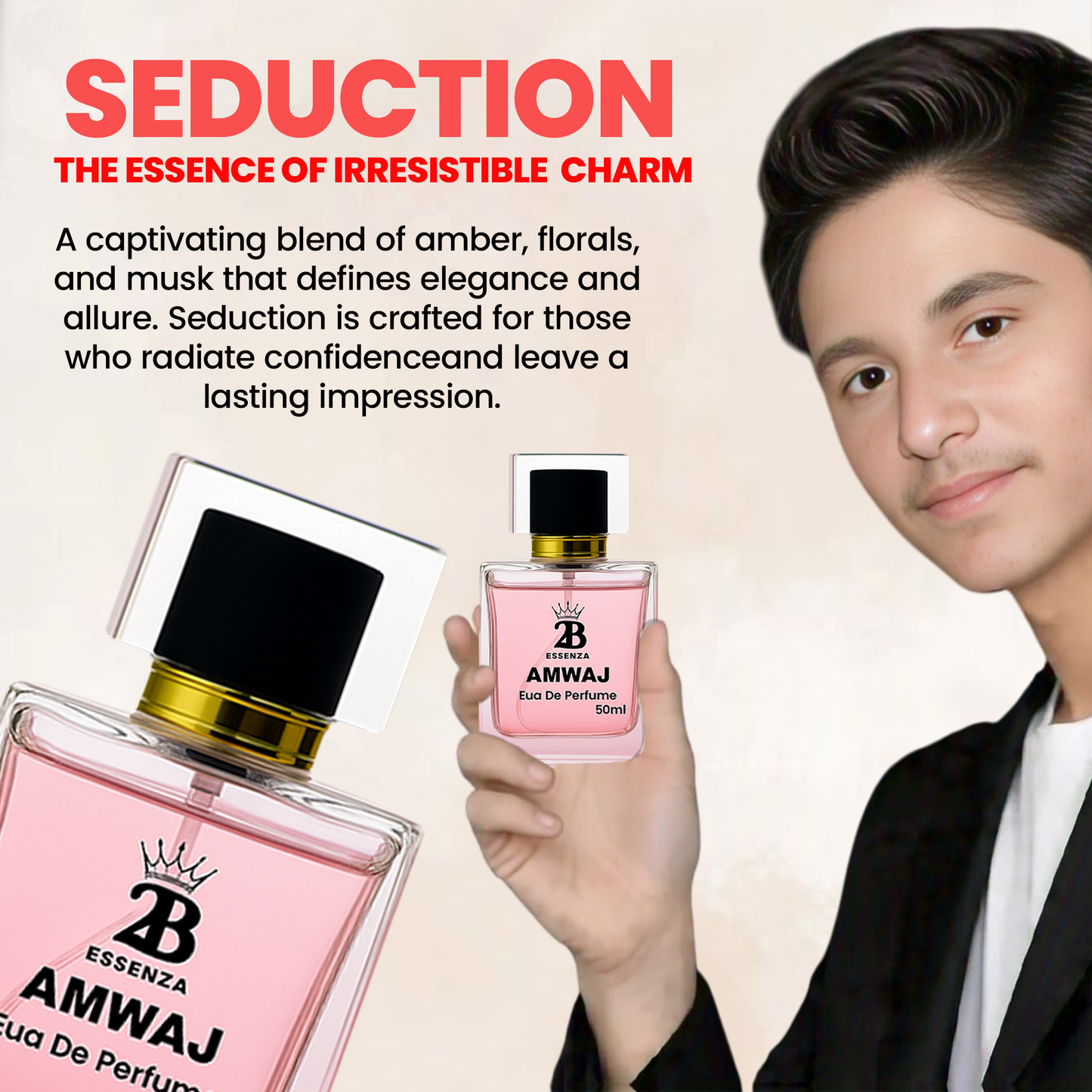 AMWAJ – Premium Long Lasting Perfume for Men  | Luxury Fragrance Inspired by Elegance